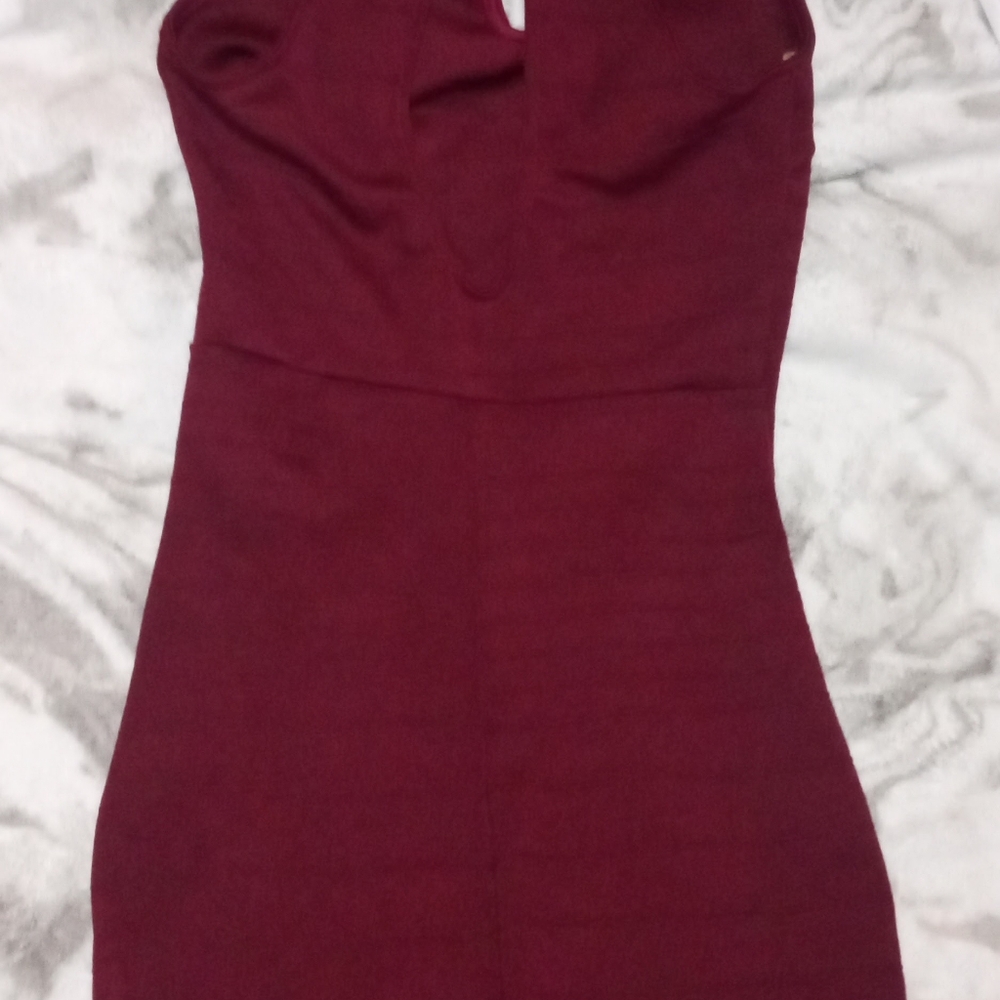 Medium Maroon Dress -privately privileged -